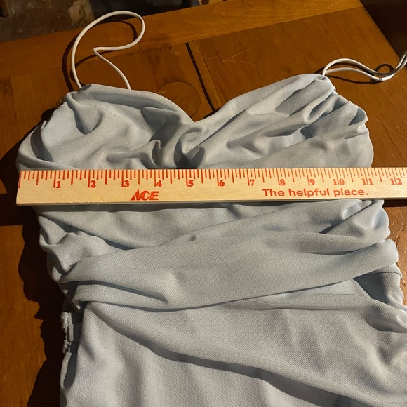 HELLO MOLLY Shirred Dine and Dash Mini Dress - size medium - Picture 13 of 13